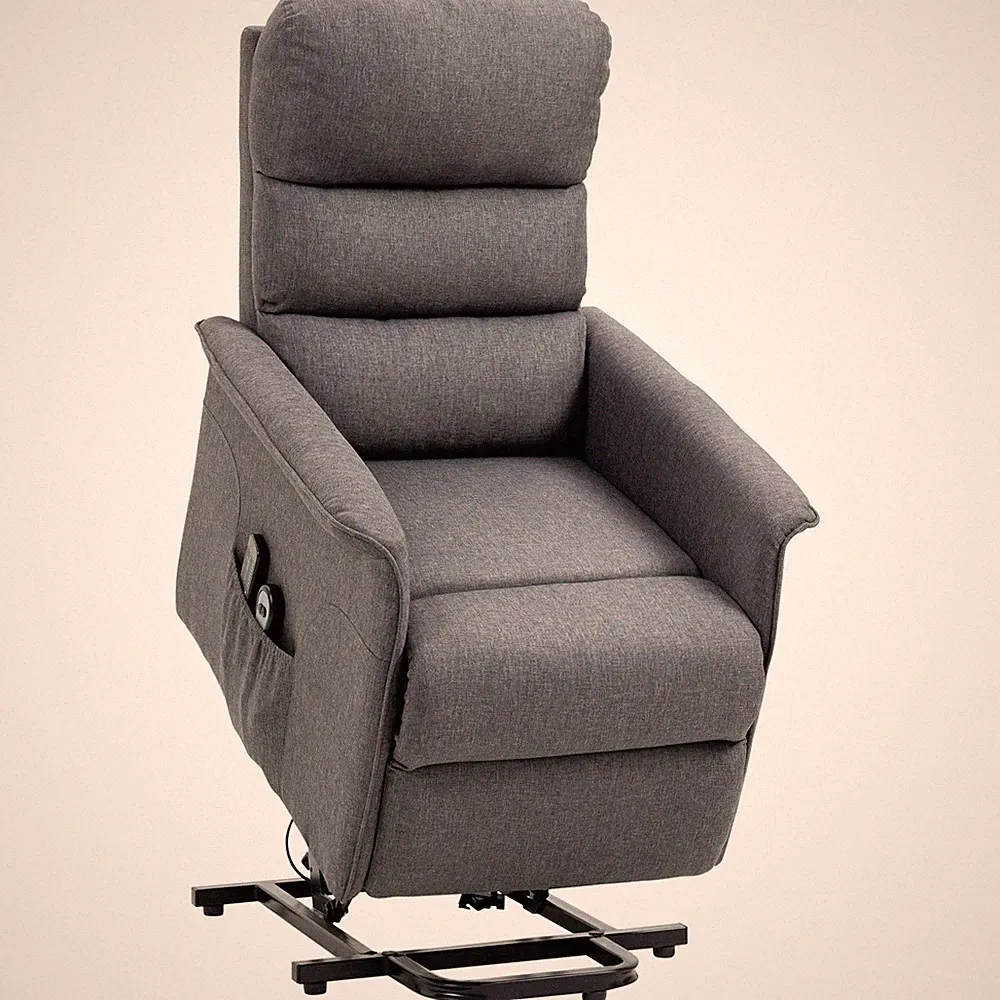 Power Lift Chair with Vibration Massage, Fabric Upholstered Recliner Chair